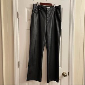 Zara size 12 faux leather pants